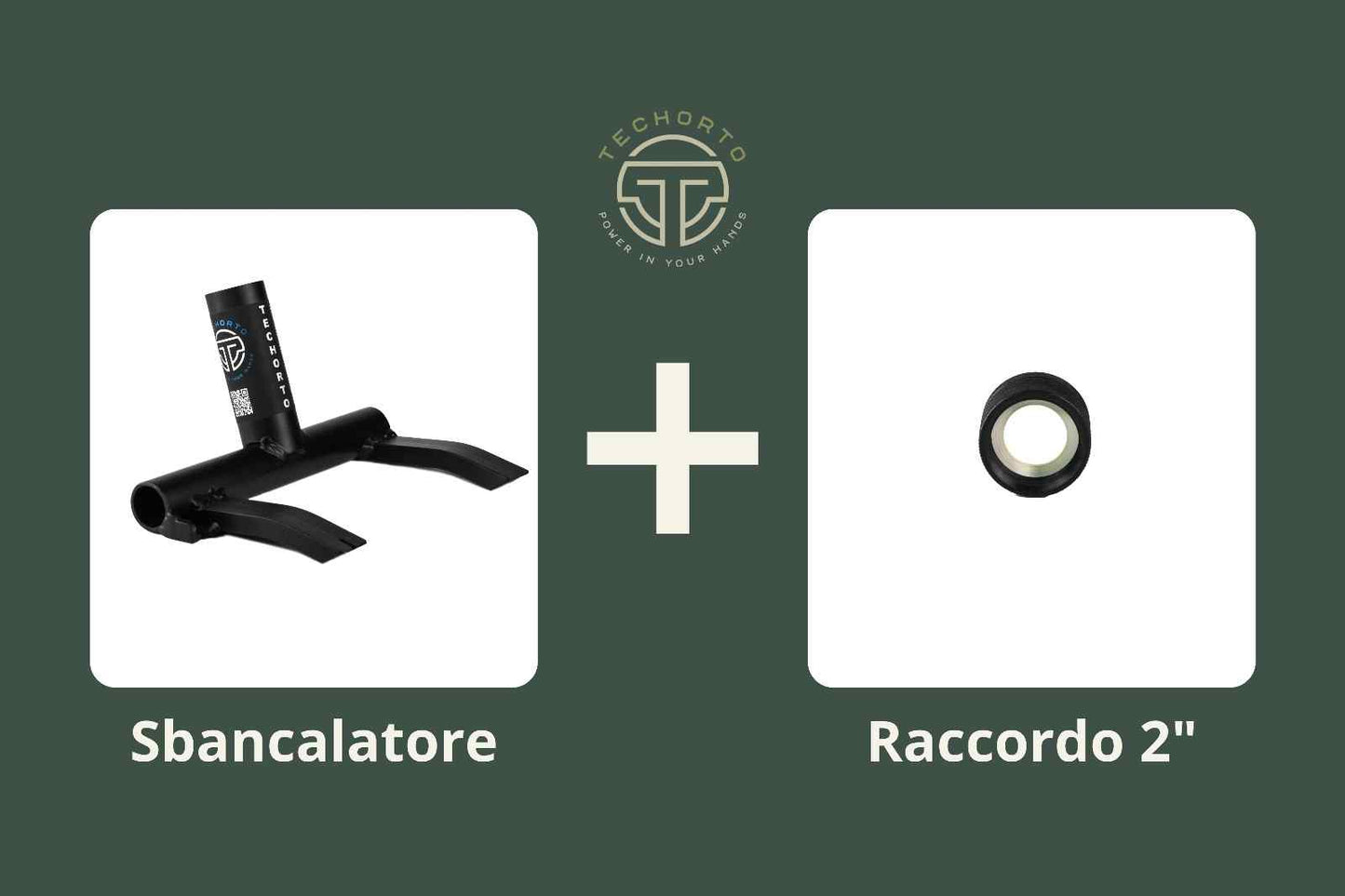 Kit Recupera & Irriga TechOrto con Sbancalatore e Raccordo 2" nero