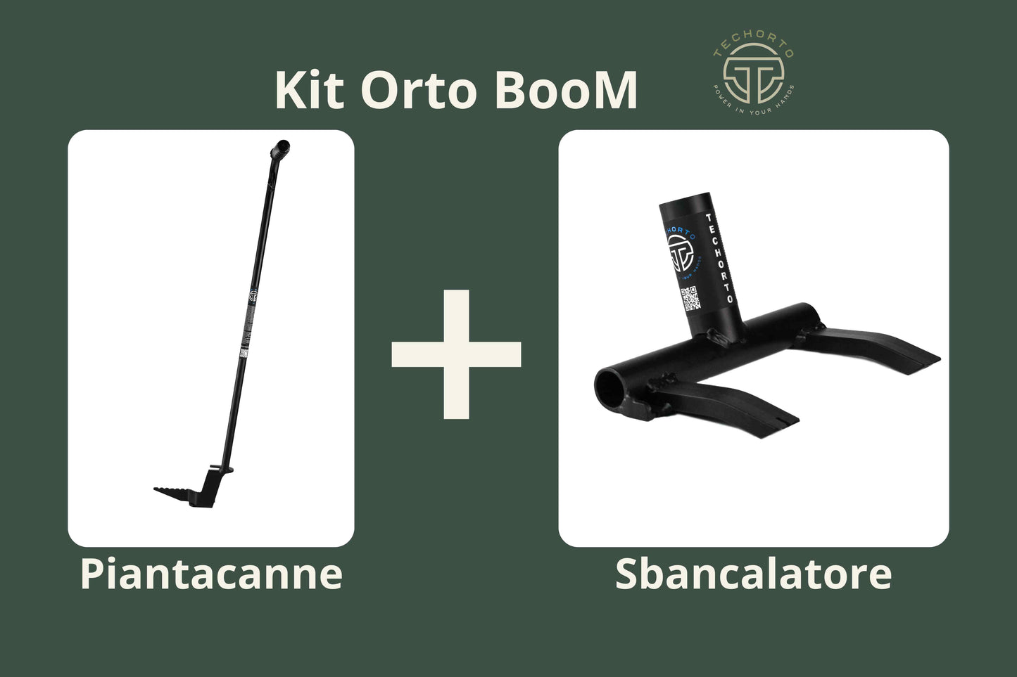 Kit Orto BooM TechOrto: Piantacanne + Sbancalatore
