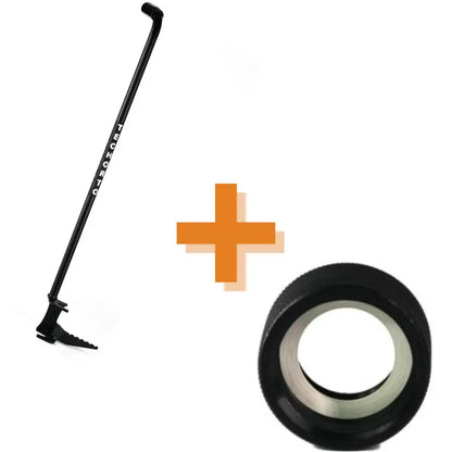 Kit Ortolano TechOrto: Piantacanne in acciaio e raccordo industriale da 1 pollice e 1/2. Attrezzatura professionale per grandi impianti d'irrigazione.