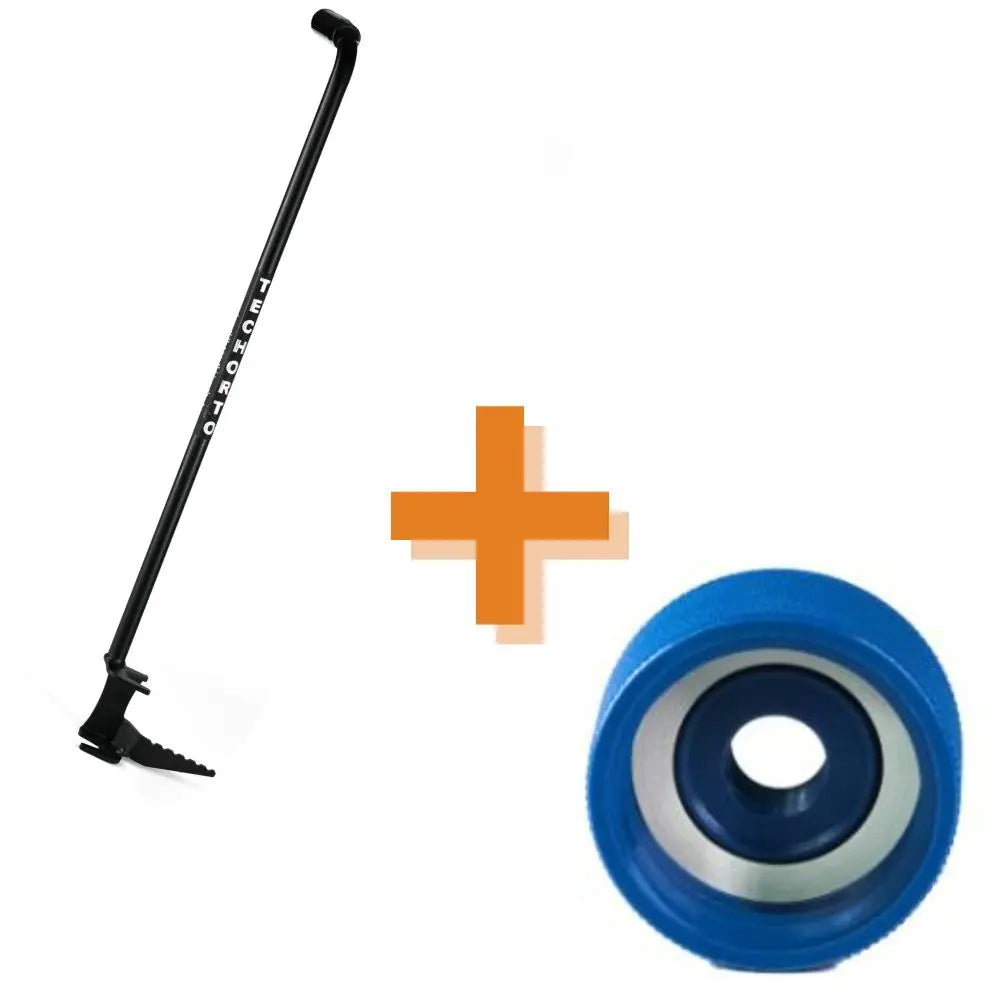 Kit Ortolano TechOrto: Piantacanne professionale in acciaio e raccordo per cisterna da 1/2 pollice. Soluzione completa per irrigazione orto.