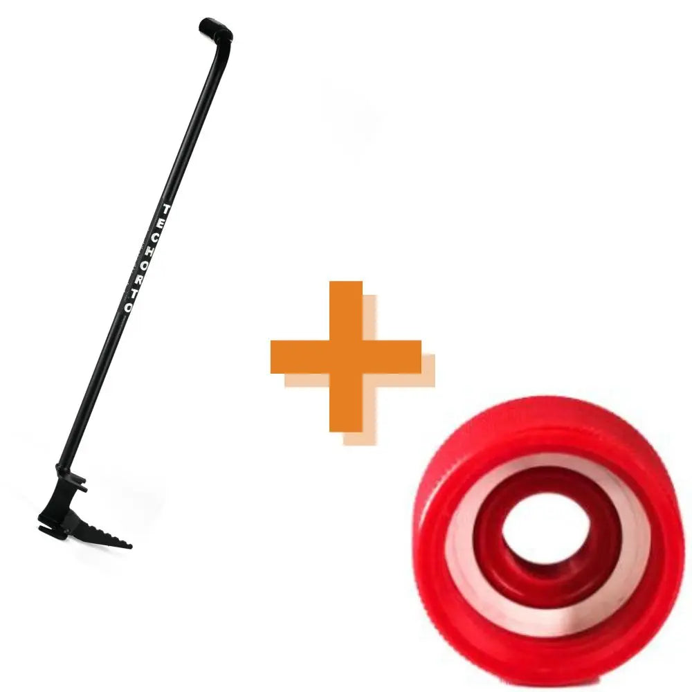 Kit Ortolano TechOrto: Piantacanne professionale in acciaio e raccordo da 3/4 di pollice per tubi irrigazione. Attrezzi agricoli Made in Italy.