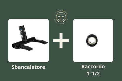 Kit Recupera & Irriga TechOrto con Sbancalatore e Raccordo 1" 1/2 nero