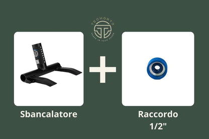 Kit Recupera & Irriga TechOrto con Sbancalatore e Raccordo 1/2" blu