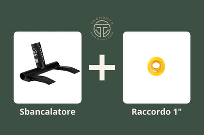 Kit Recupera & Irriga TechOrto con Sbancalatore e Raccordo 1" giallo