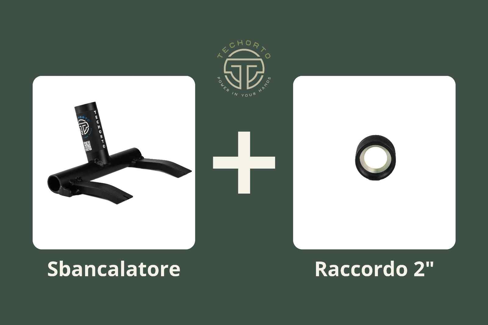 Kit Recupera & Irriga TechOrto con Sbancalatore e Raccordo 2" nero