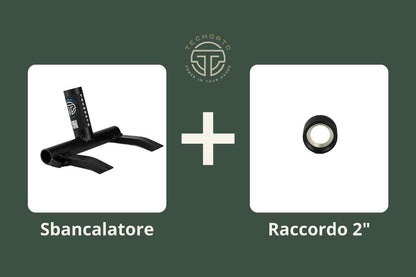 Kit Recupera & Irriga TechOrto con Sbancalatore e Raccordo 2" nero