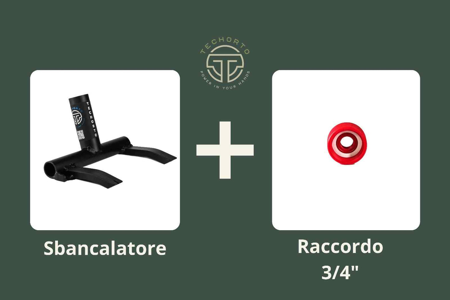 Kit Recupera & Irriga TechOrto con Sbancalatore e Raccordo 3/4" rosso