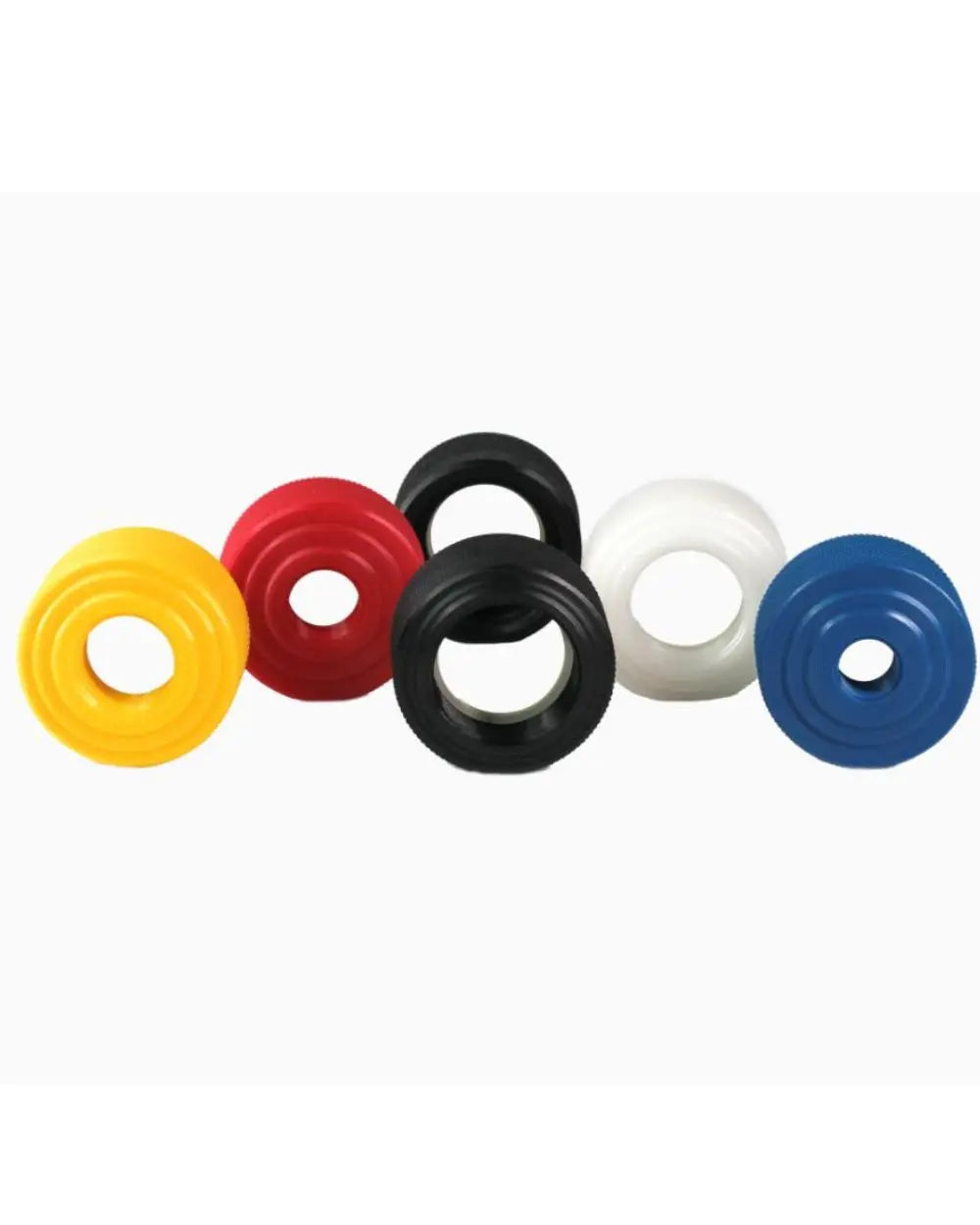 Kit raccordi TechOrto completi di tappo e adattatore per sistemi di irrigazione a goccia.