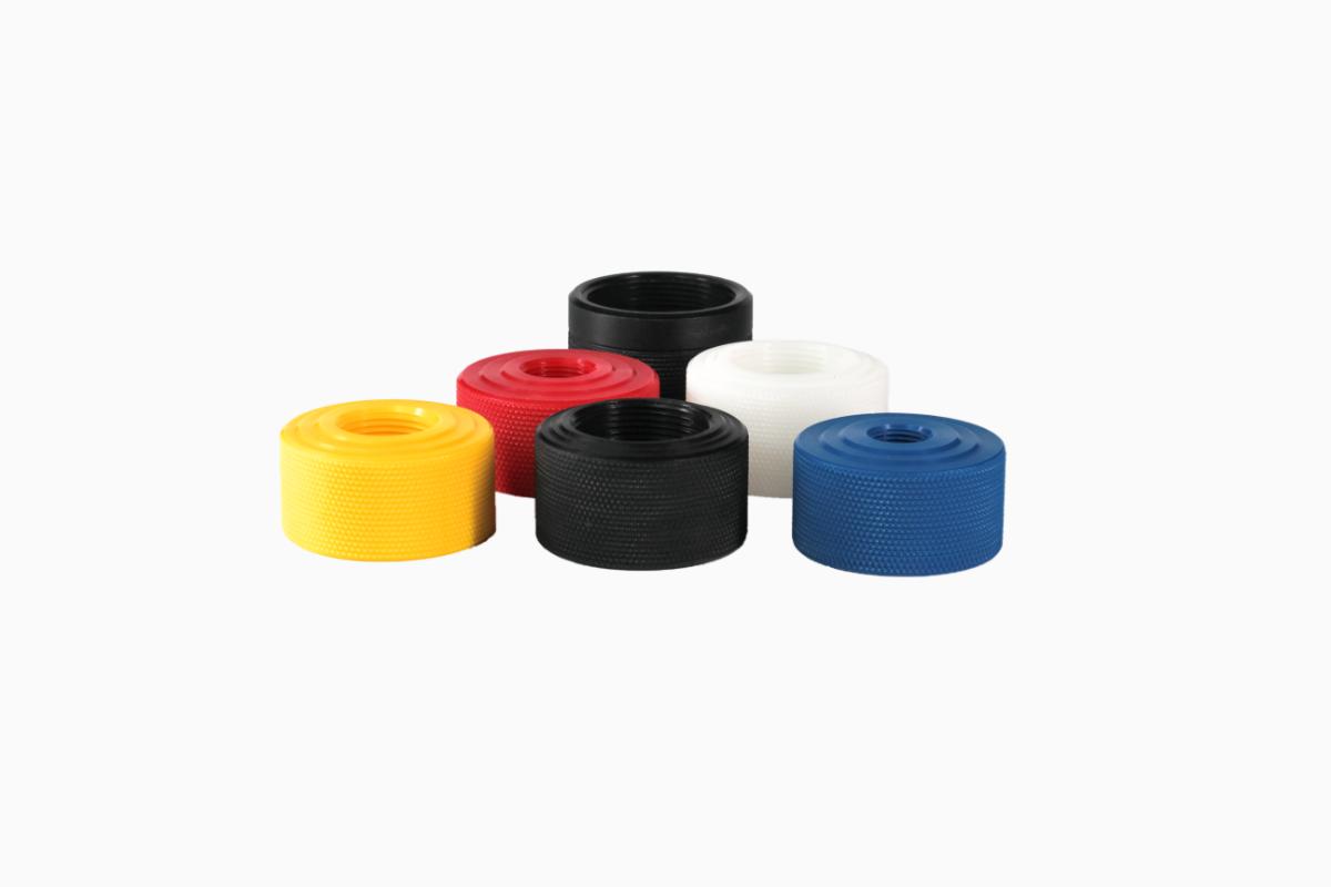 Raccordi TechOrto multimisura – vista obliqua dei colori e misure disponibili